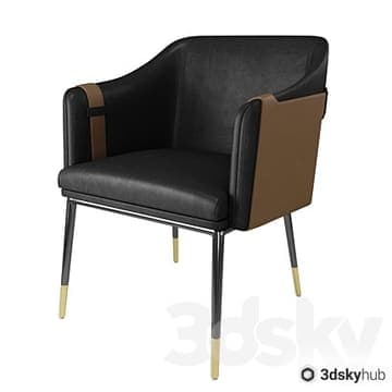 Carter dining armchair — 3dsky 3D model