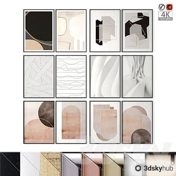 Картины абстракция — 3dsky 3D model