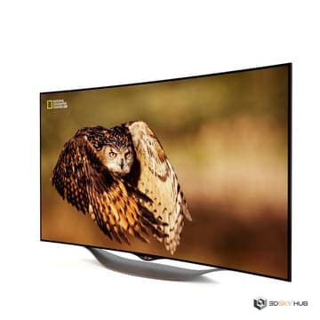 Curved Oled Tv 55 ec9300 by Lg — Dimensiva 3D model for 3ds Max