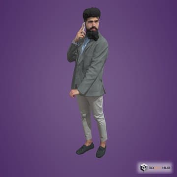 Posed arab man people for cars humano 068 — Humano 3D 3D model for 3ds Max