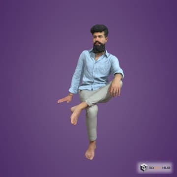 Posed arab man luxury humano 068 — Humano 3D 3D model for 3ds Max