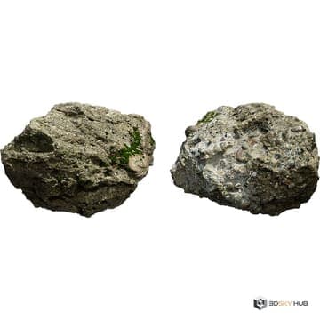 Mossy Forest Rock — Quixel 3D model for 3ds Max