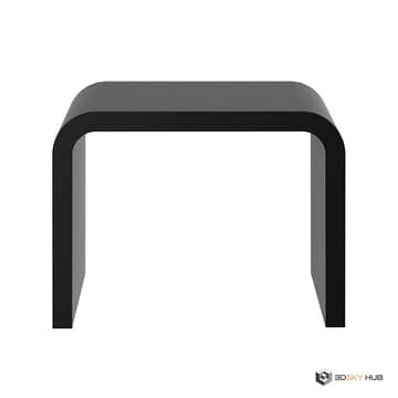 Black Stone Stool by Decor Walther — Dimensiva 3D model