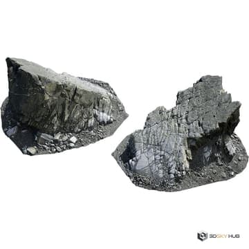 Beach Rock Formation — Quixel 3D model